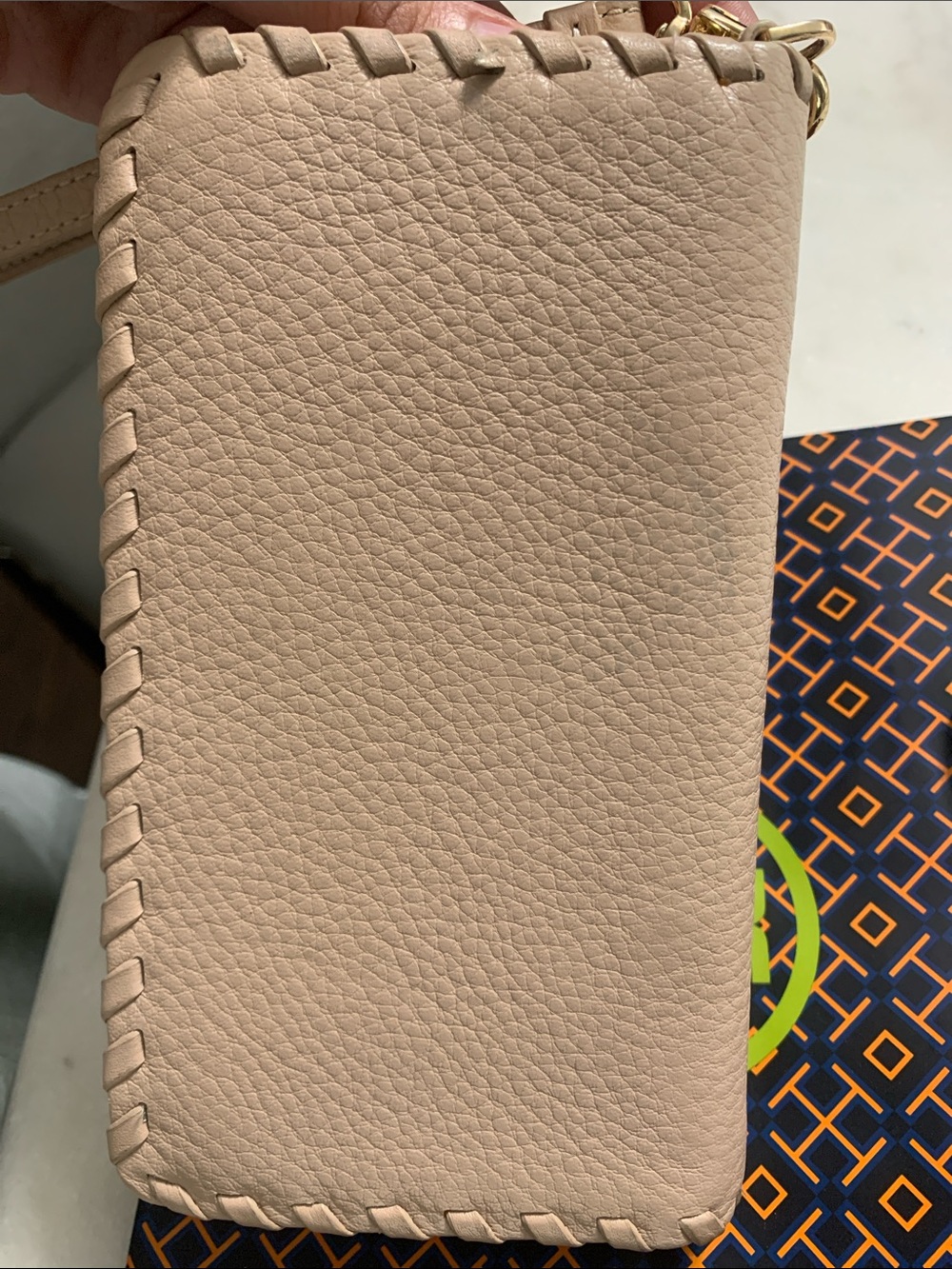 Tory Burch Blush Pink Pebbled Leather Wristlet - Picture 8 of 8